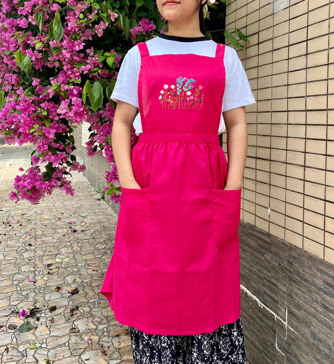 Wildflowers Embroidered Aprons - Stitchery Zone