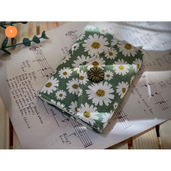 Vintage Tri-Fold Fabric Wallet, Eco-Friendly Muslin-Linen Design for Documents & IDs, Ideal Gift for Minimalist Fashion Lovers