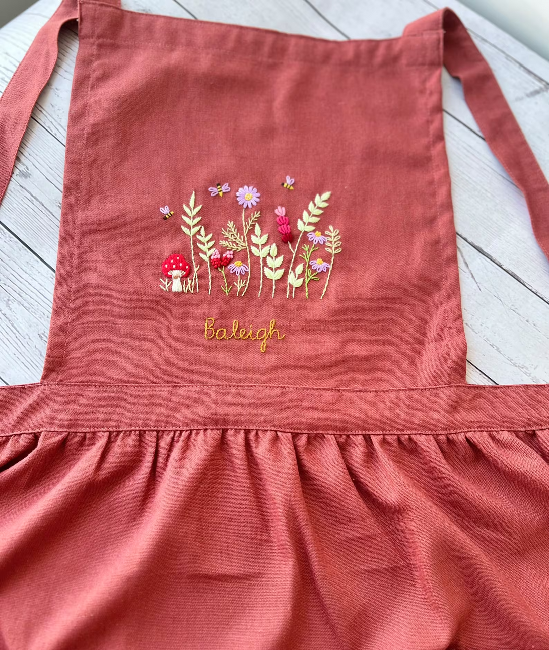 Wildflowers Embroidered Aprons - Stitchery Zone