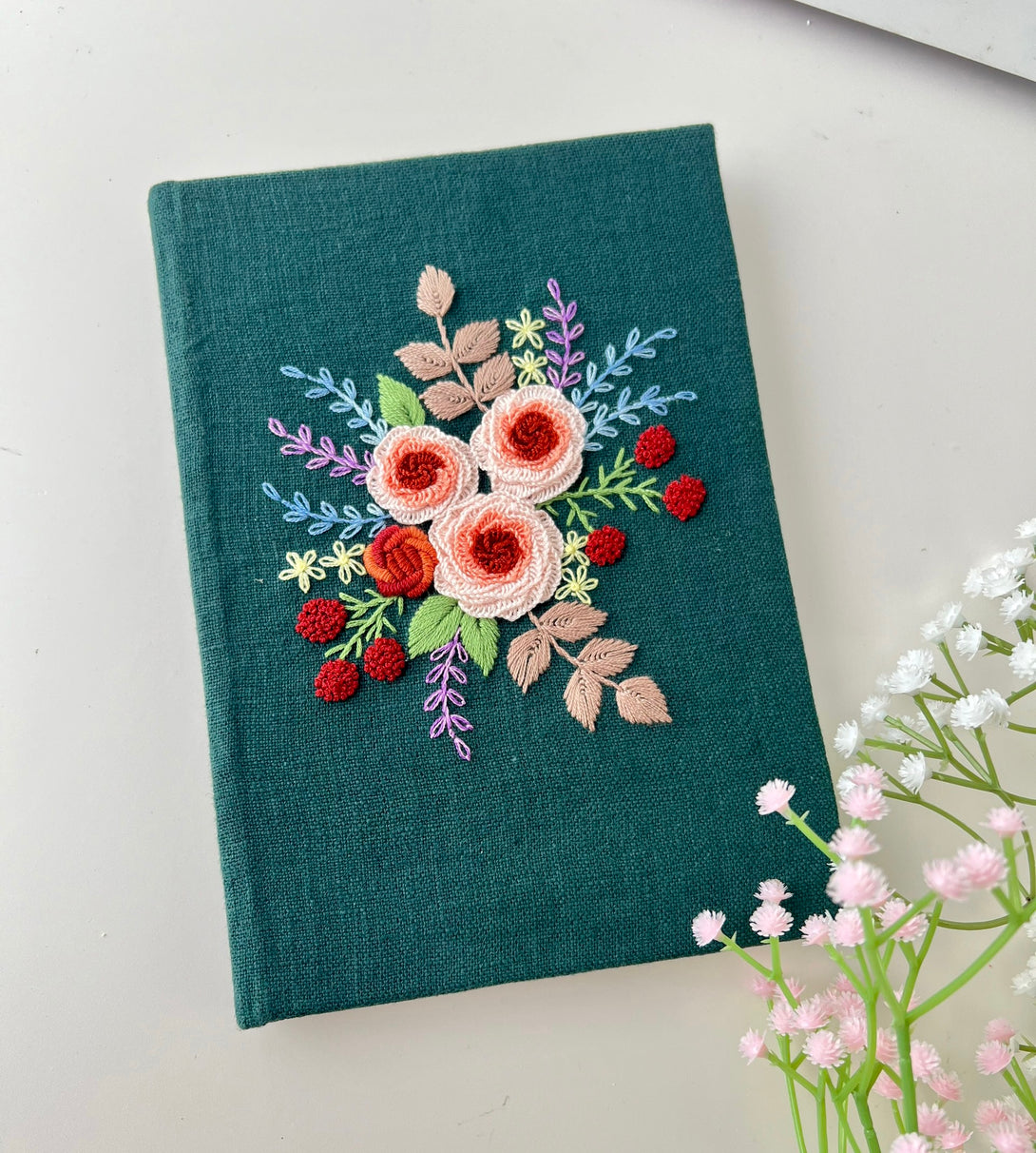 You are the Apple of my eyes Embroidered Notebook - Stitchery Zone