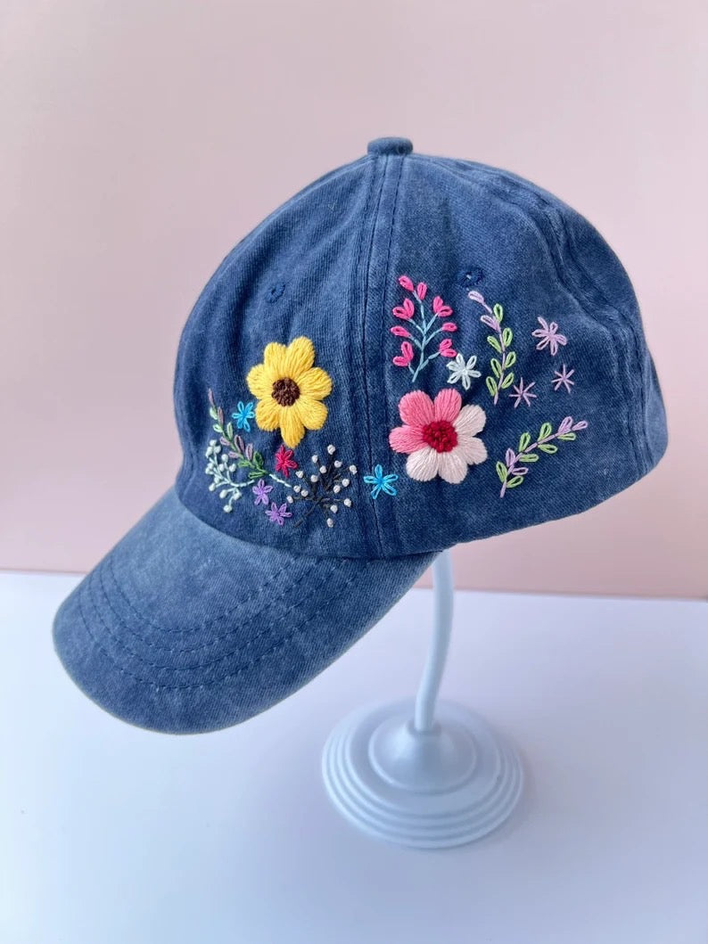 Blossom Flowers Sun Hat - Stitchery Zone