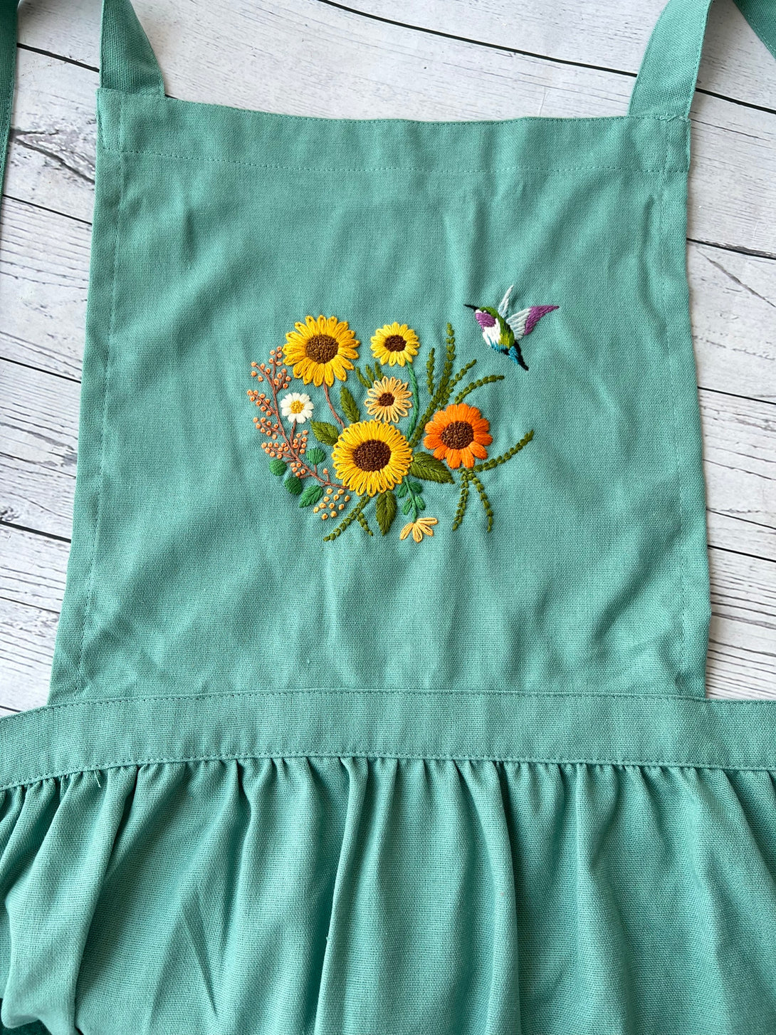 Wildflowers Embroidered Aprons - Stitchery Zone