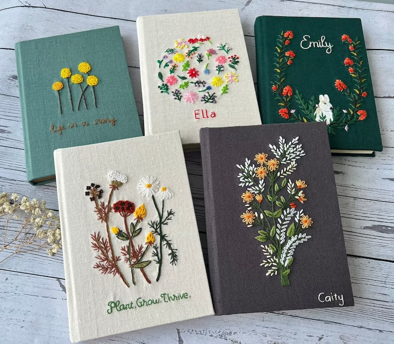 Luminescence Embroidered Notebook - Stitchery Zone