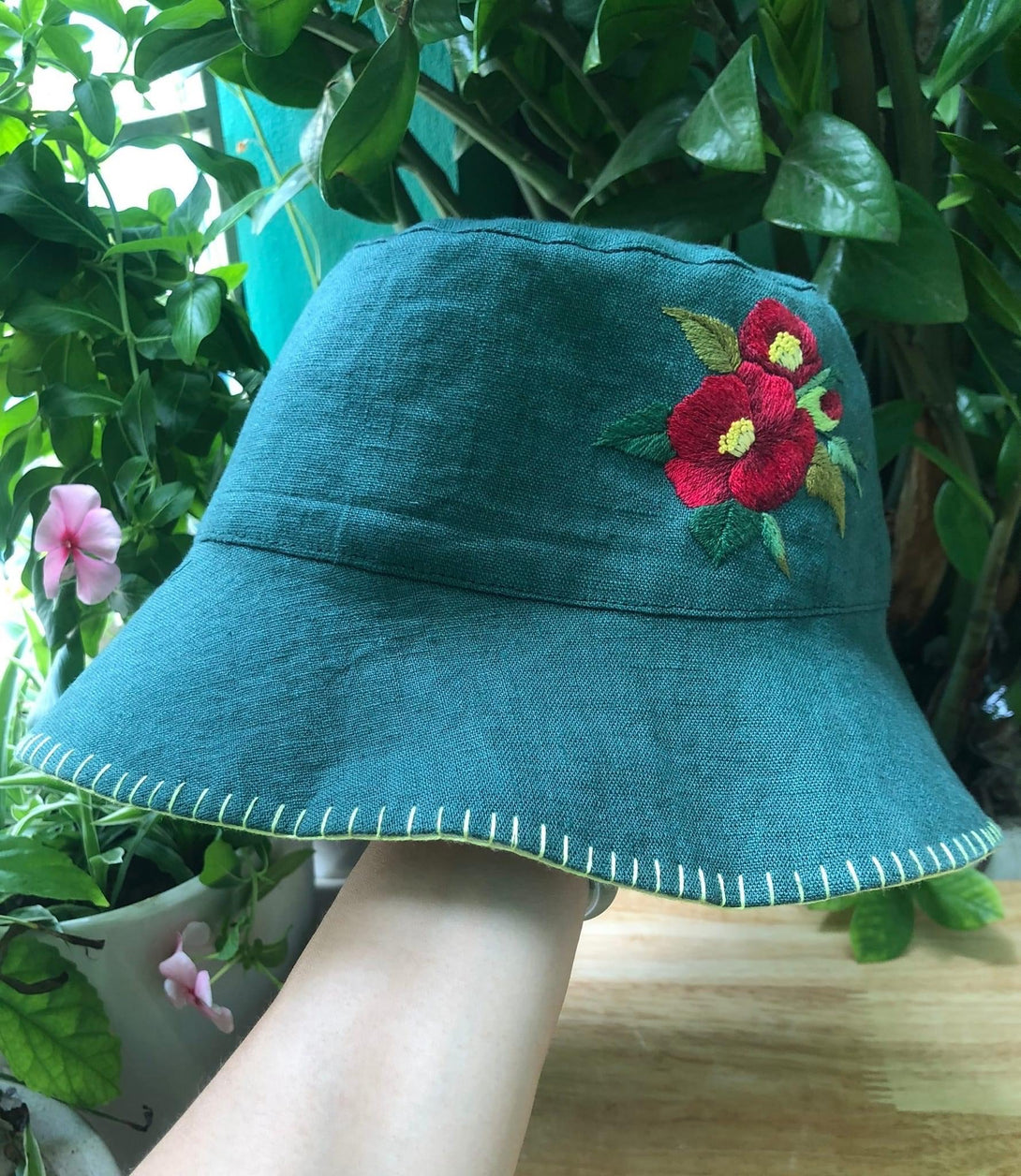 Camellia Whispers Hat - Stitchery Zone