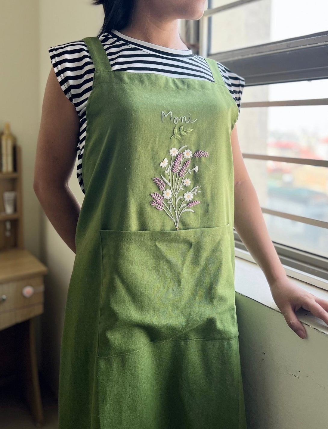 Wildflowers Embroidered Aprons - Stitchery Zone