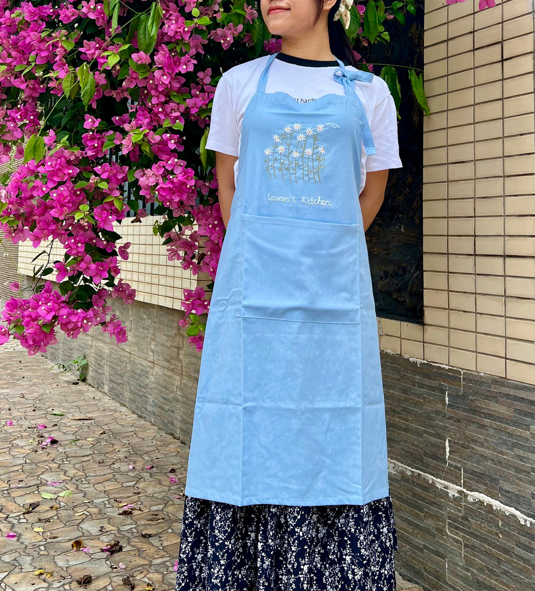 Wildflowers Embroidered Aprons - Stitchery Zone