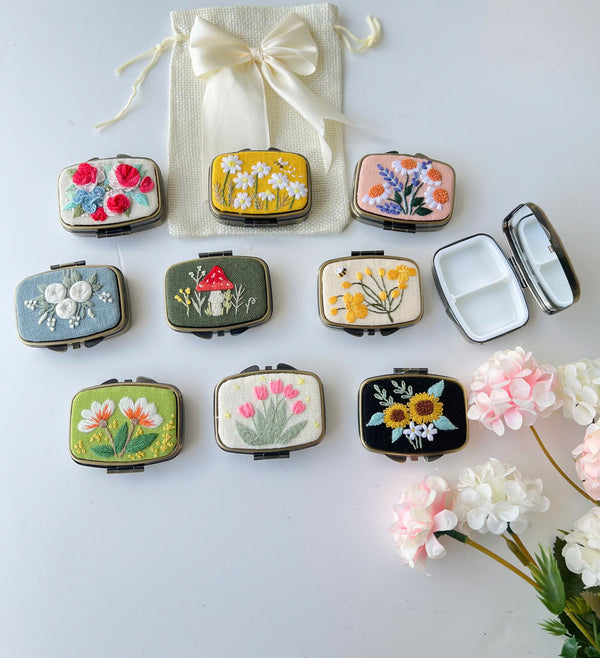 Handmade Embroidered Jewelry Box