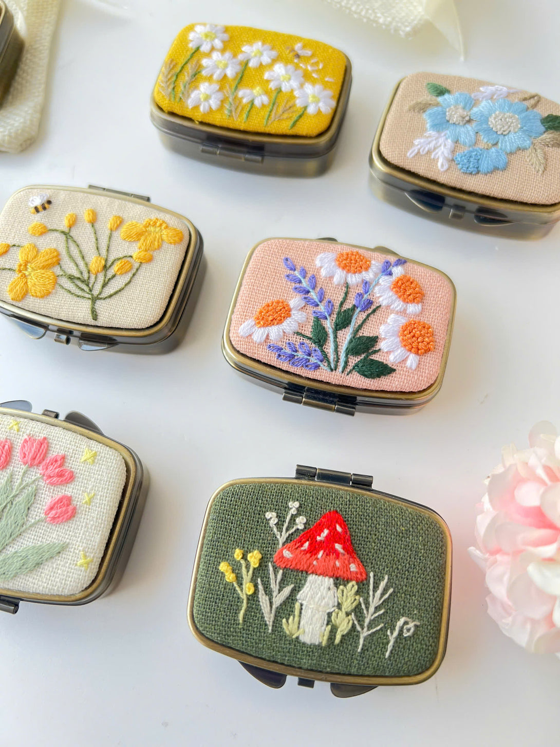 Handmade Embroidered Jewelry Box