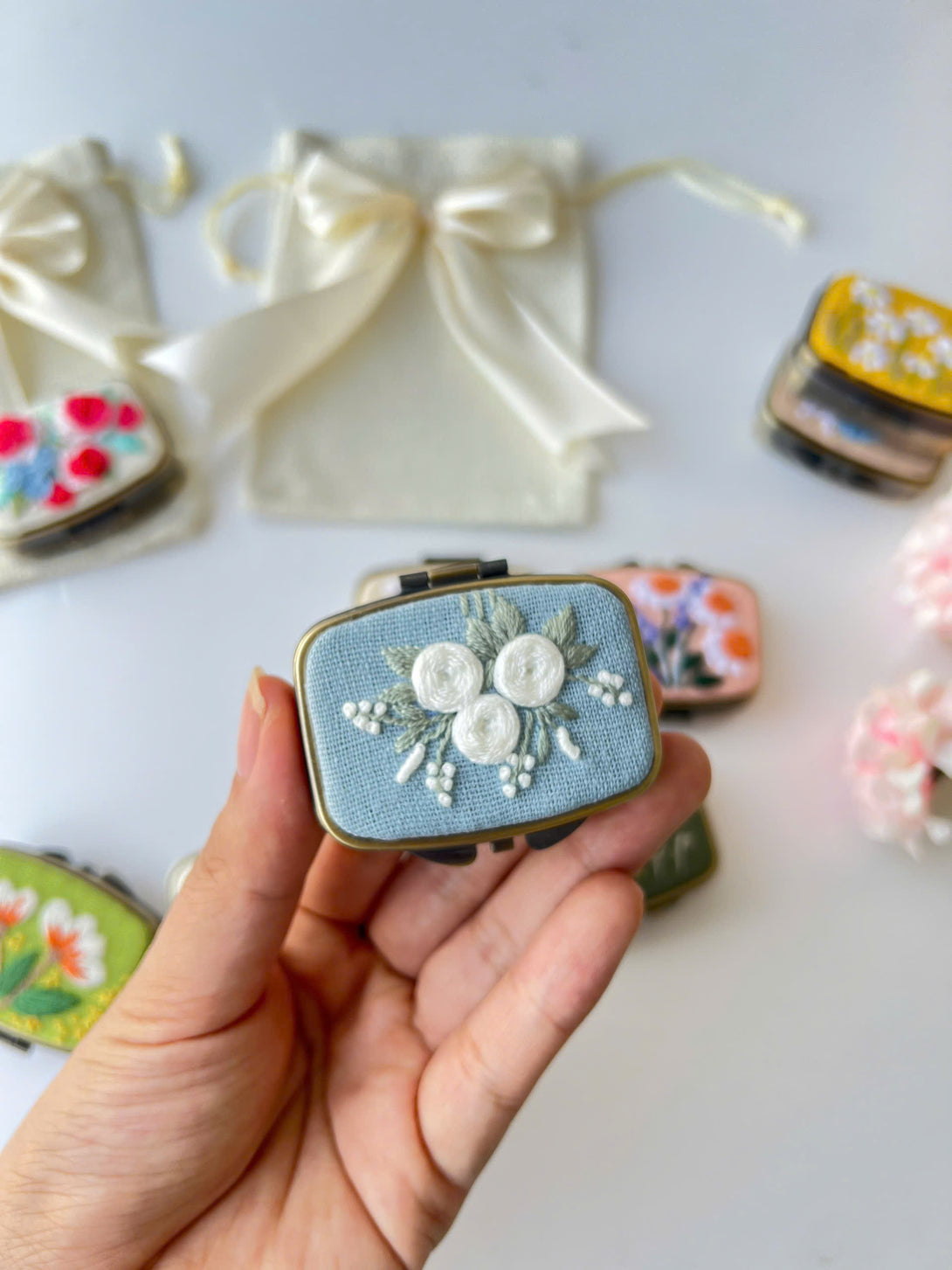 Handmade Embroidered Jewelry Box