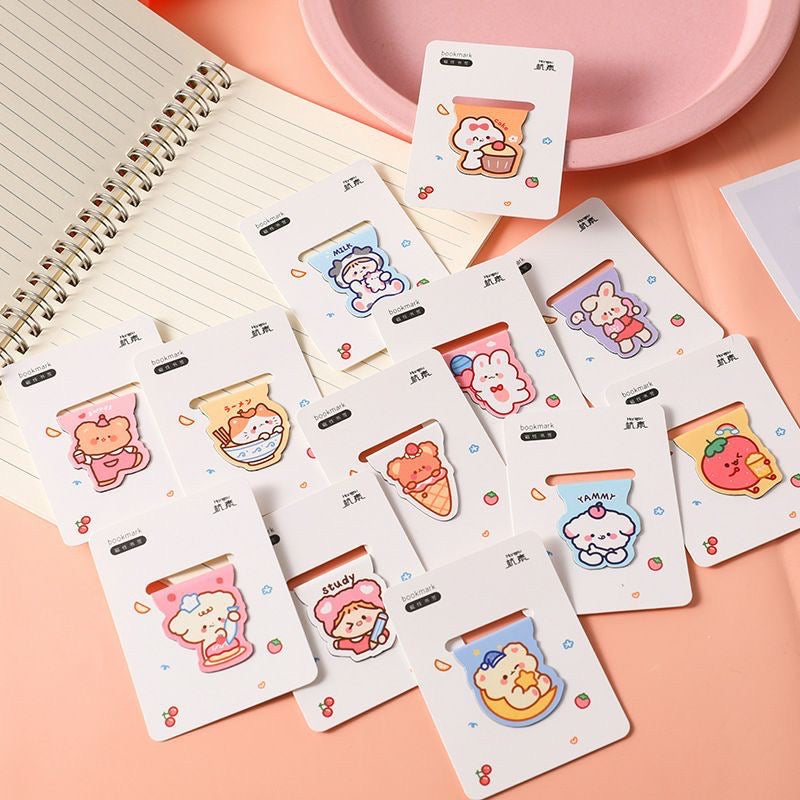 Cute icons magnetic bookmarks - Stitchery Zone