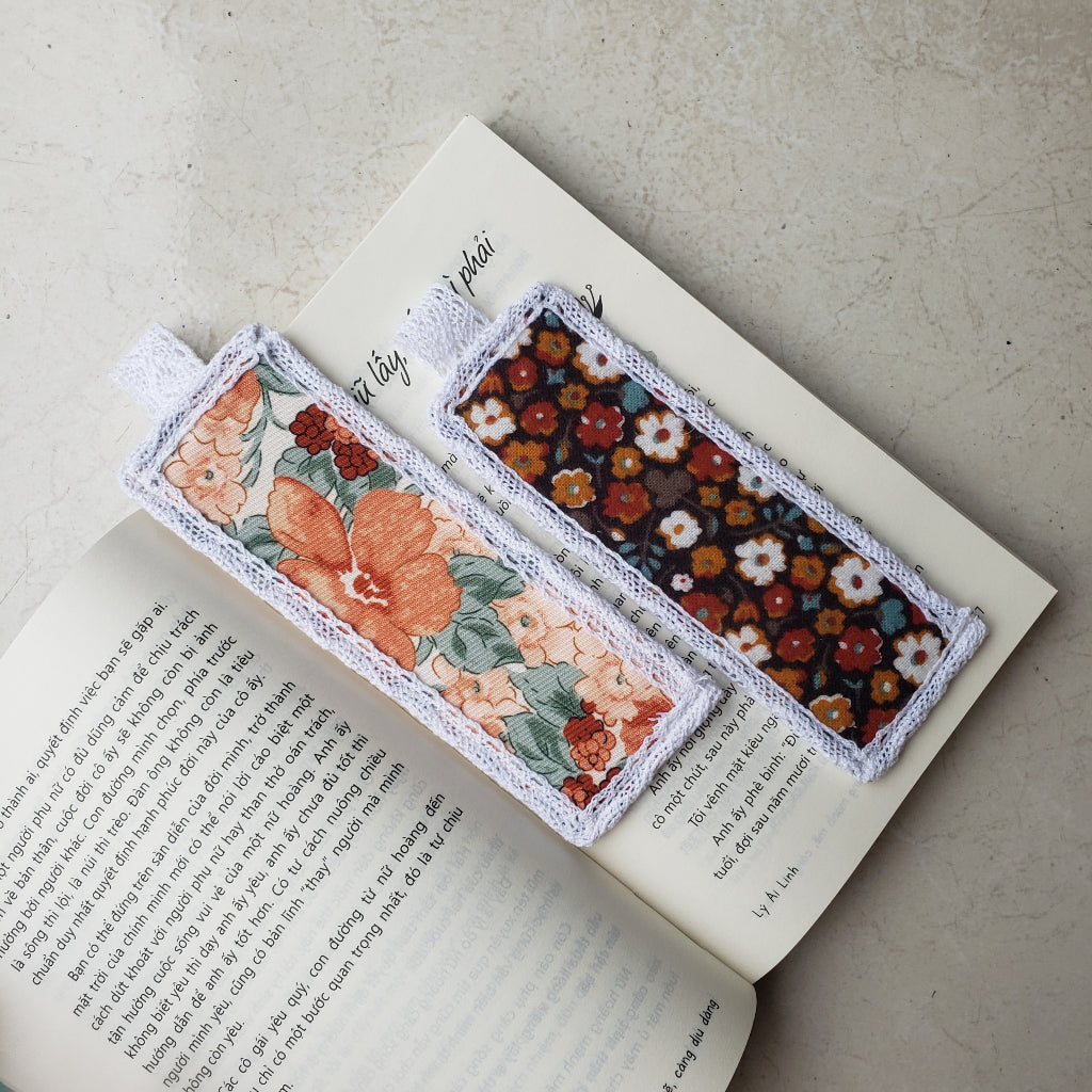 Vintage Lace-Trimmed Handmade Bookmark - Stitchery Zone