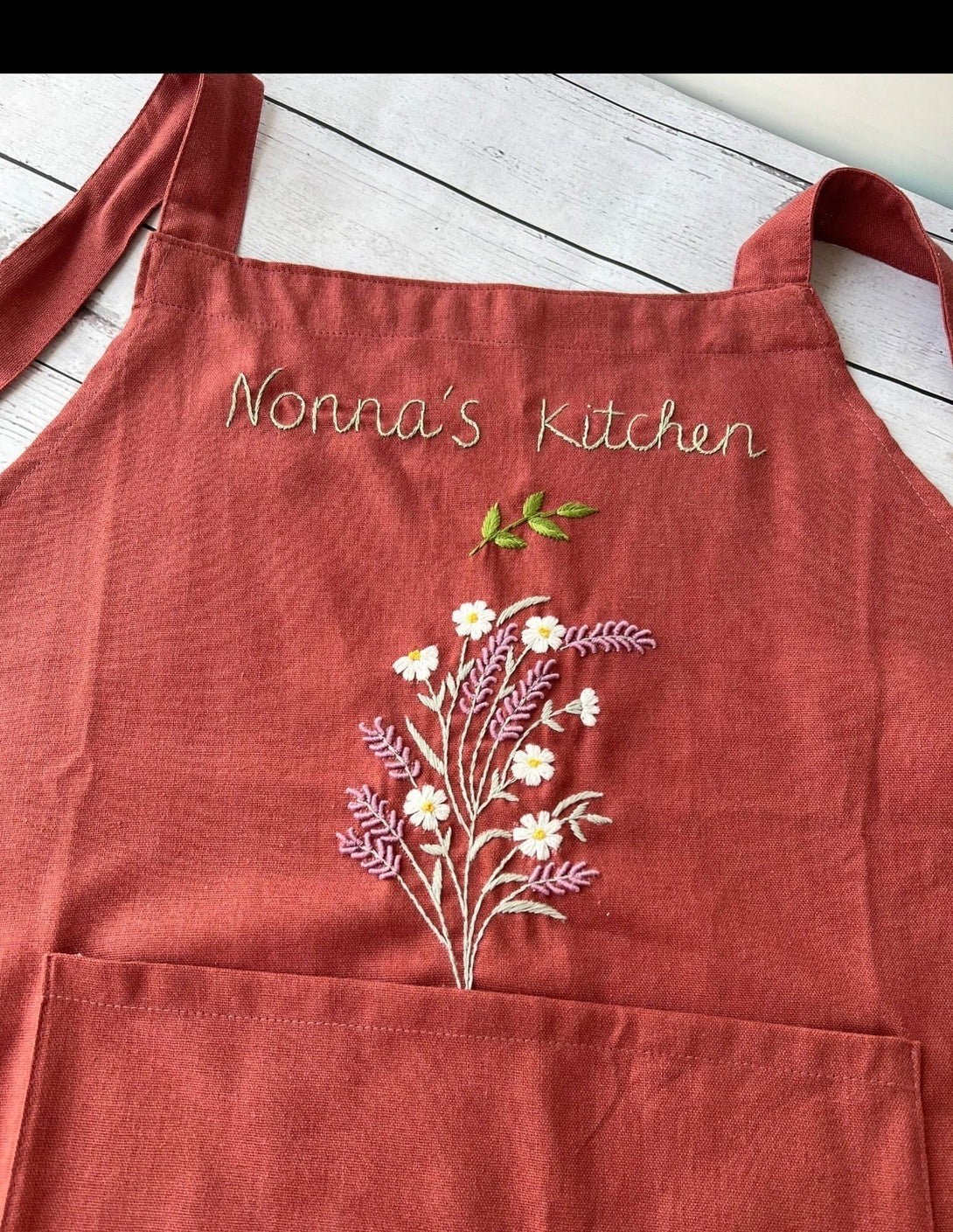 Wildflowers Embroidered Aprons - Stitchery Zone