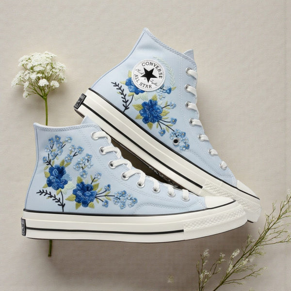 Wedding Converse Collection: Embroidered Bridal Kicks | Stitchery Zone