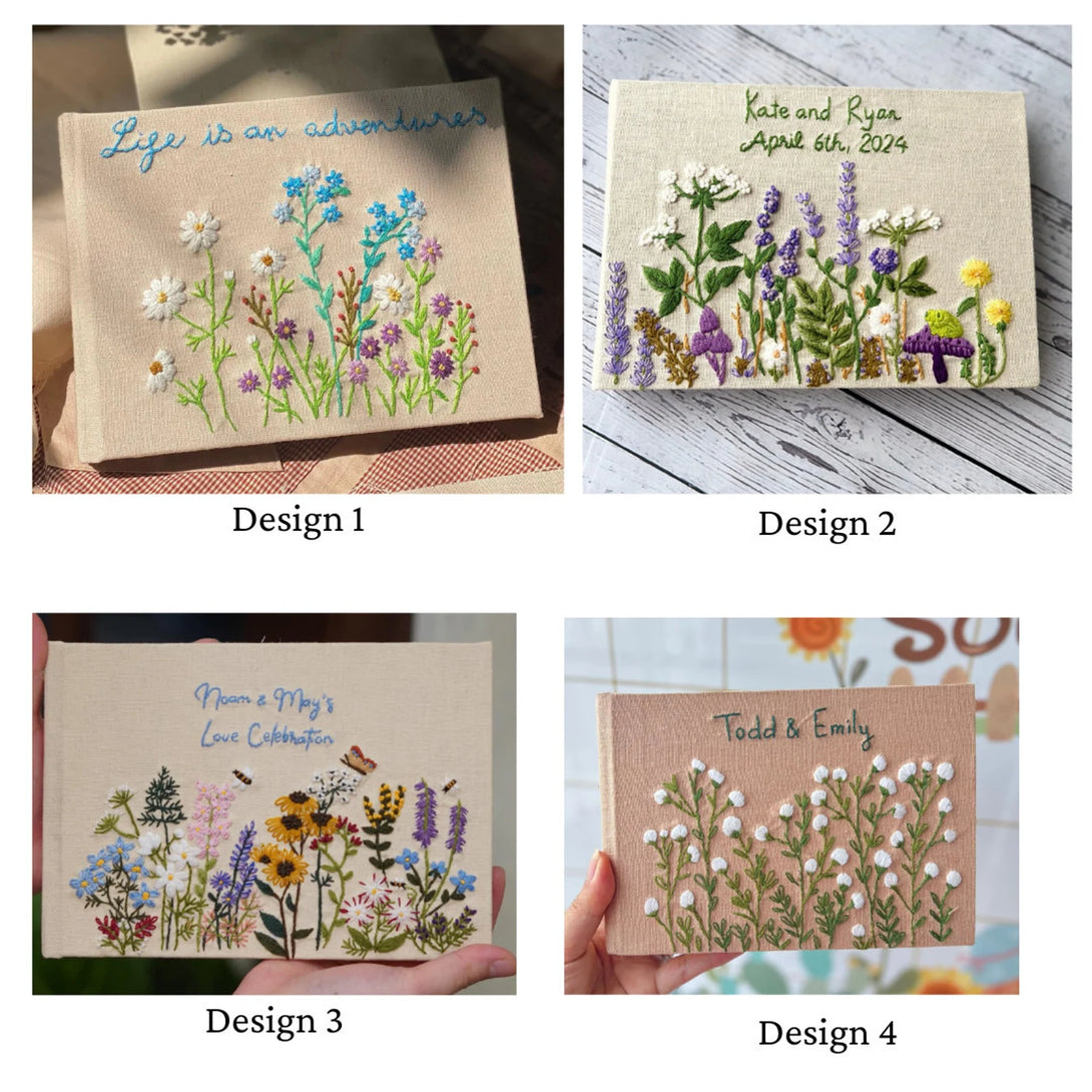 Wedding Guest Notebook, Landscape Memory Notebook - Stitchery Zone