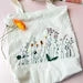 Wild Flower Tote Bag - Stitchery Zone