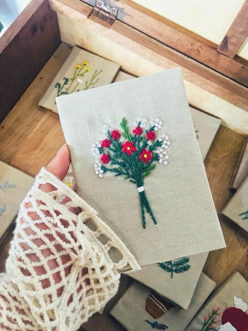 Floral Whisper Notebooks - Stitchery Zone