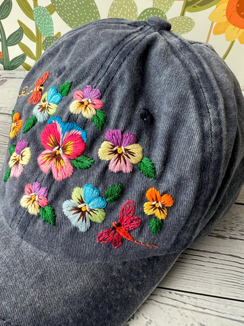 Summer Flowers Hats - Stitchery Zone