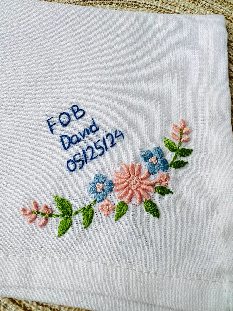 Blossom Stitch handkerchiefs - Stitchery Zone