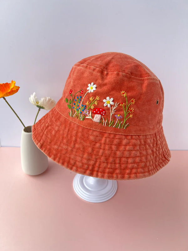 Petals and Mushroom Hats - Stitchery Zone