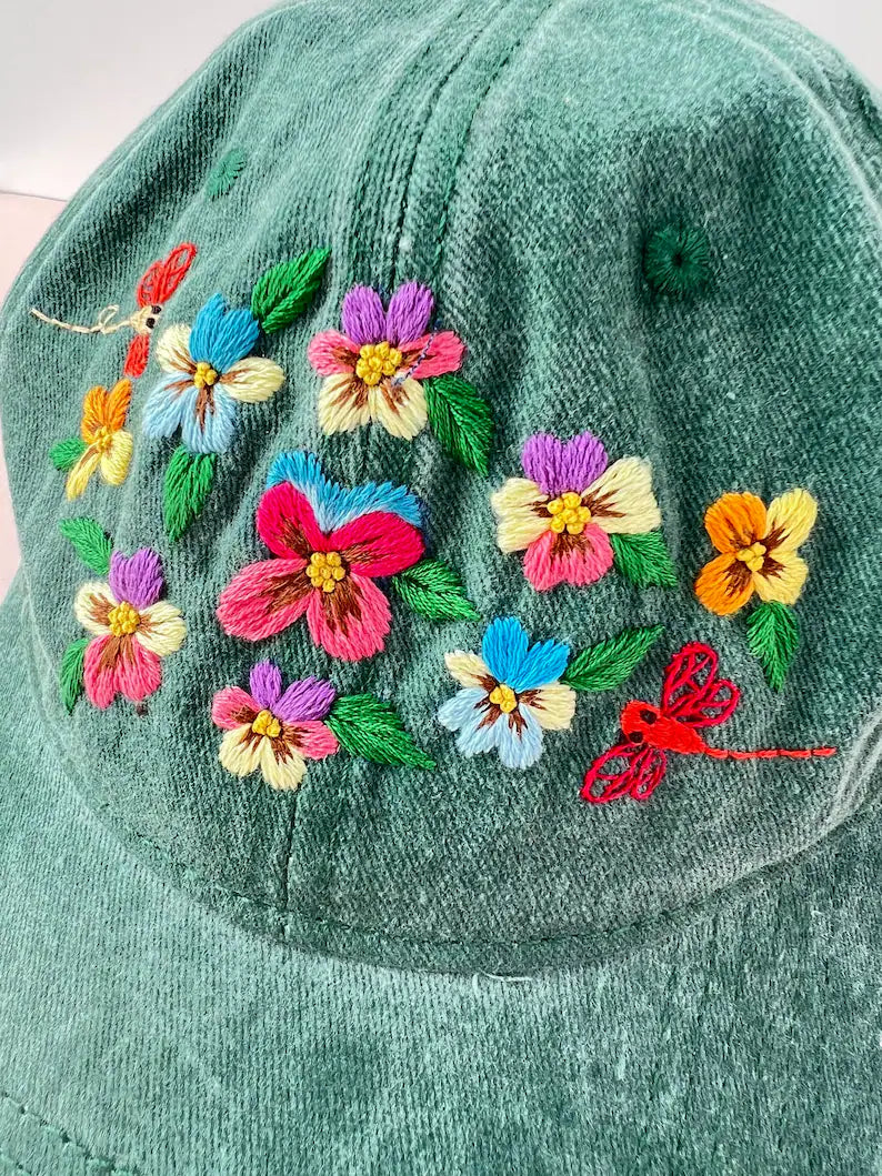 Summer Flowers Hats - Stitchery Zone