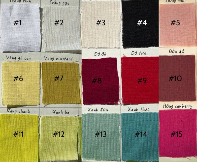 Fabric color swatches for Lavender Garden Hand Embroidered Tote Bag by Stitchery Zone