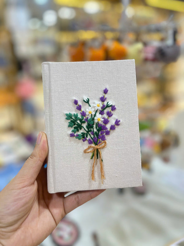 Little LavenderHand Embroidered Custom notebooks – Handmade Notebook