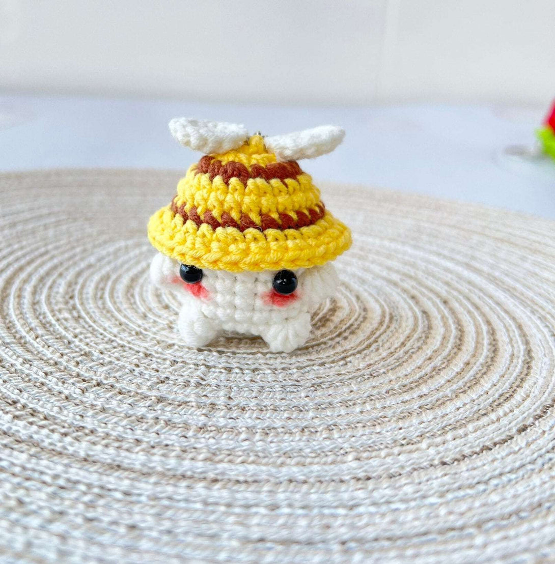 Crochet Cute Mushroom Keychain - Stitchery Zone