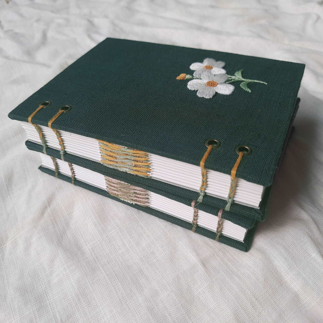 Dandelion Embroidered Notebook - Stitchery Zone