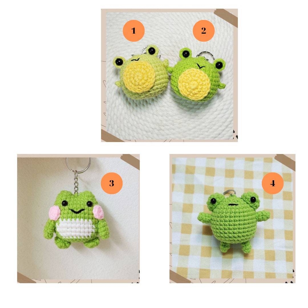 Handmade Frog keyring - Stitchery Zone