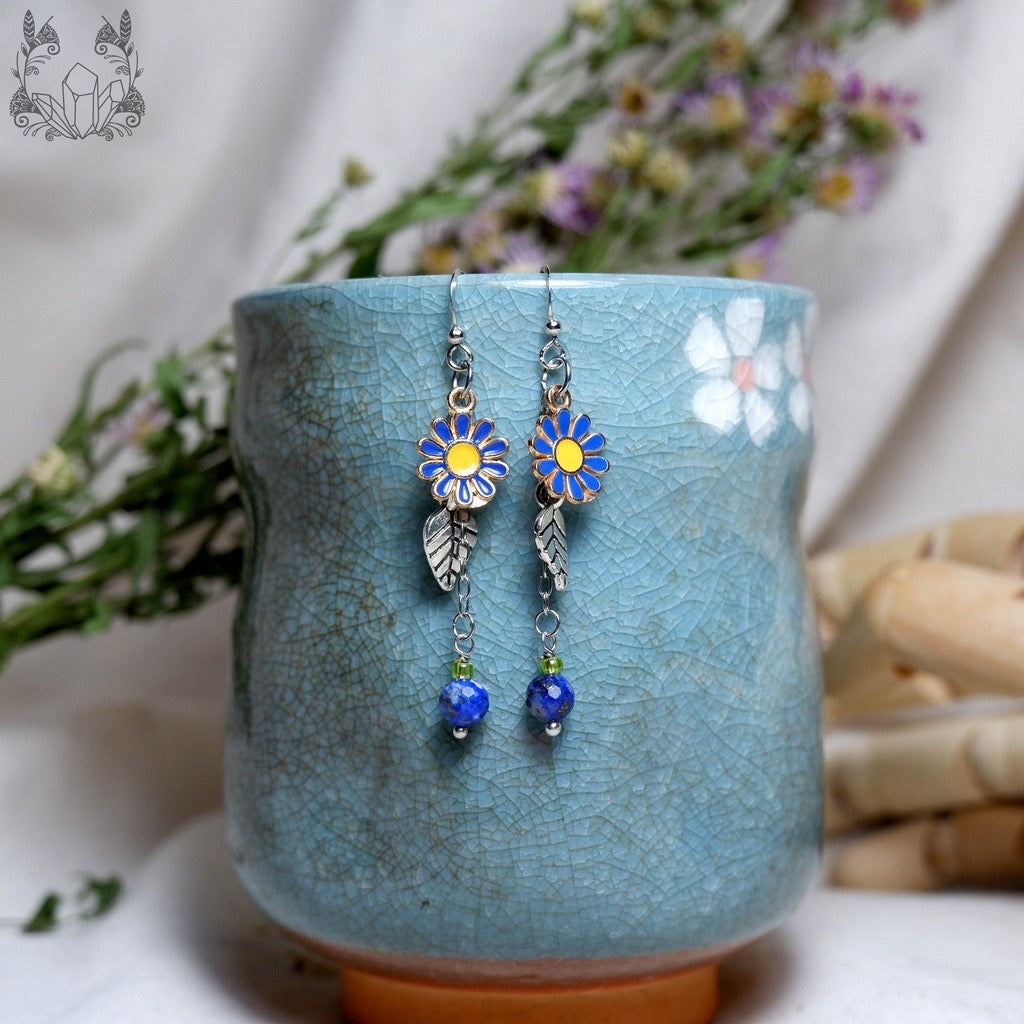 Stone unique earrings | handmade stone earrings | Special earrings for her - Stitchery Zone