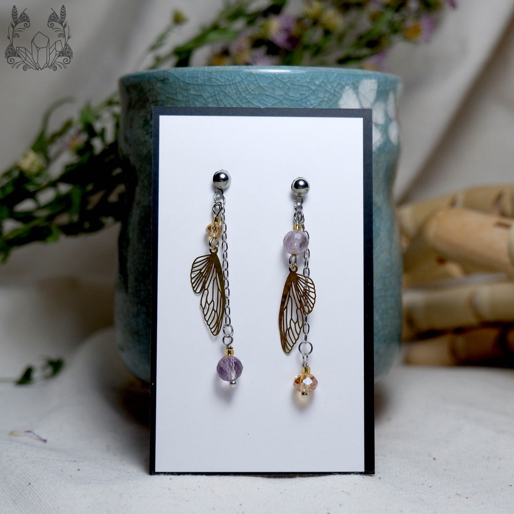 Stone unique earrings | handmade stone earrings | Special earrings for her - Stitchery Zone