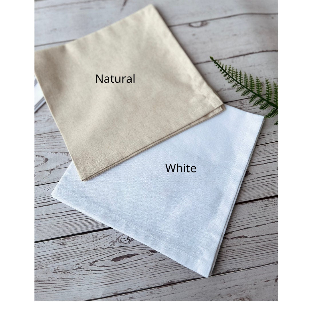 Thanksgiving Hand Embroidered Linen Napkin Set - Stitchery Zone