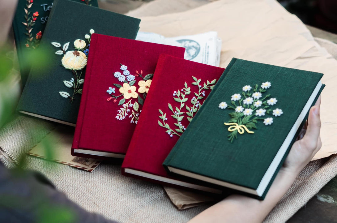 Personalized Handmade Vintage Notebook - Stitchery Zone