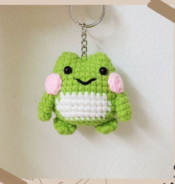 Handmade Frog keyring - Stitchery Zone