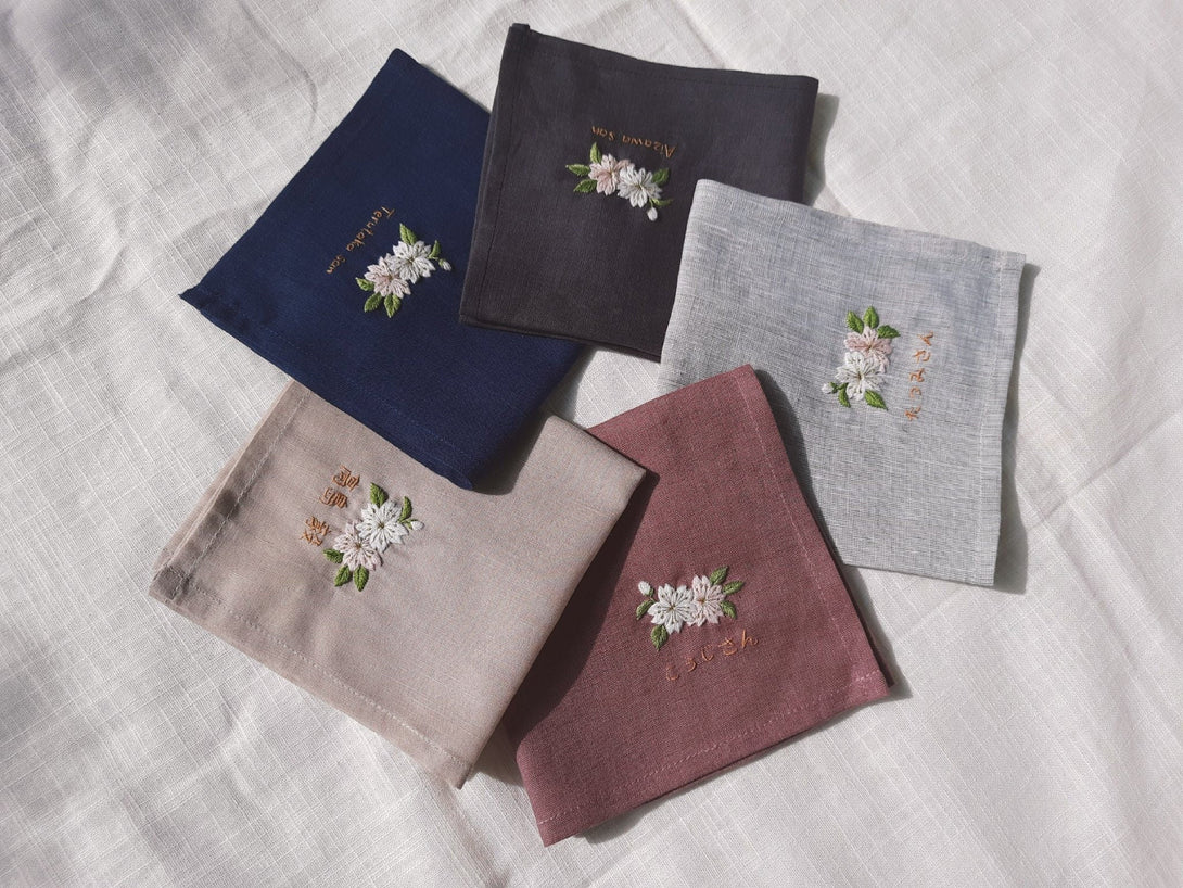 Personalized Handkerchiefs For Men - Stitchery Zone