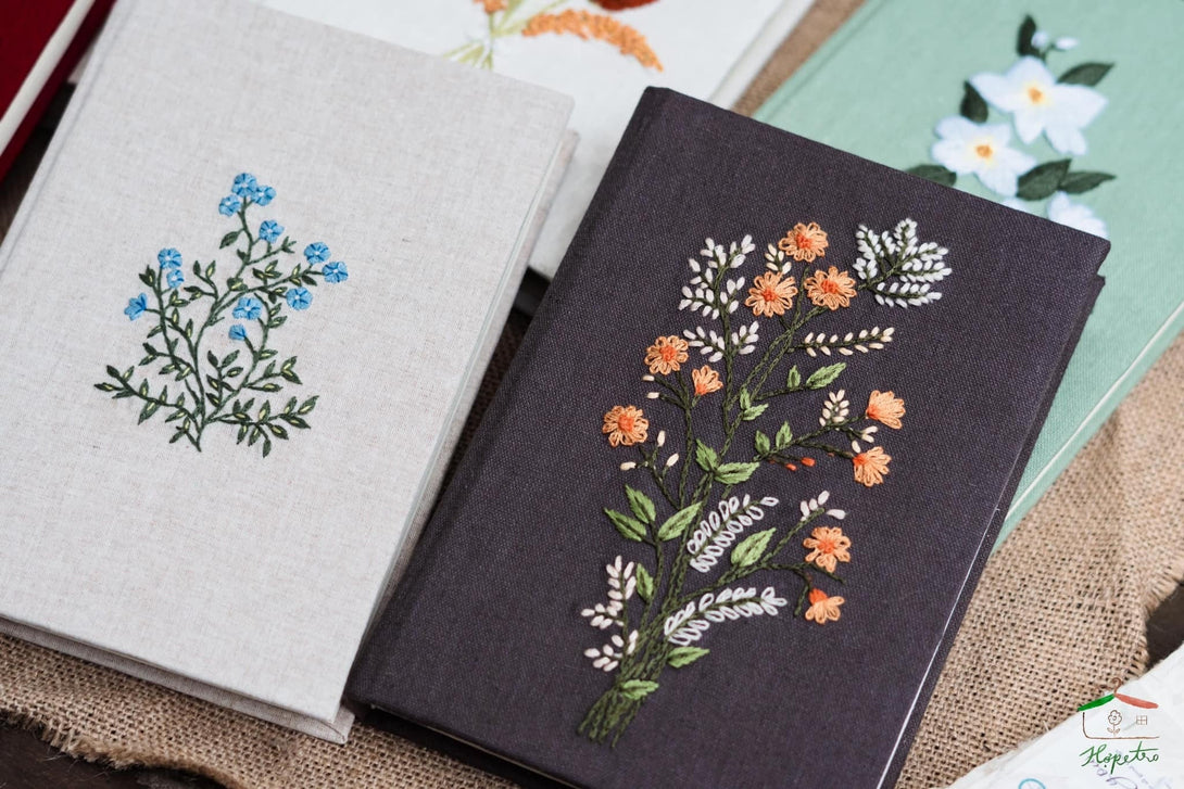 Lavender Handmade Notebook - Stitchery Zone