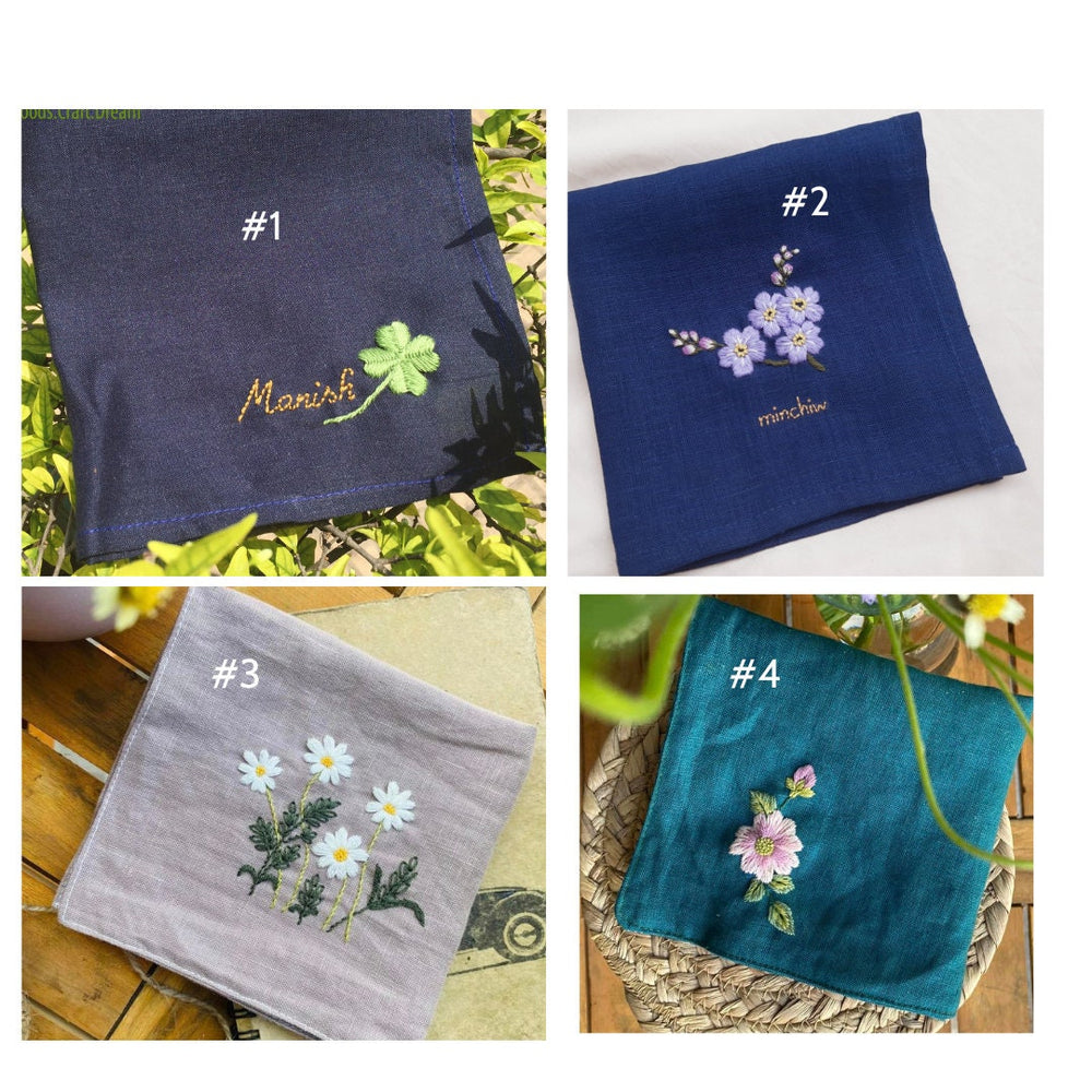 Personalized Handkerchiefs For Men - Stitchery Zone
