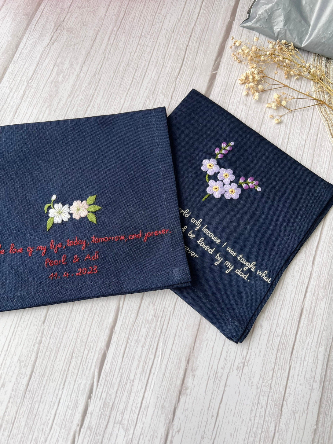 Personalized Handkerchiefs For Men - Stitchery Zone