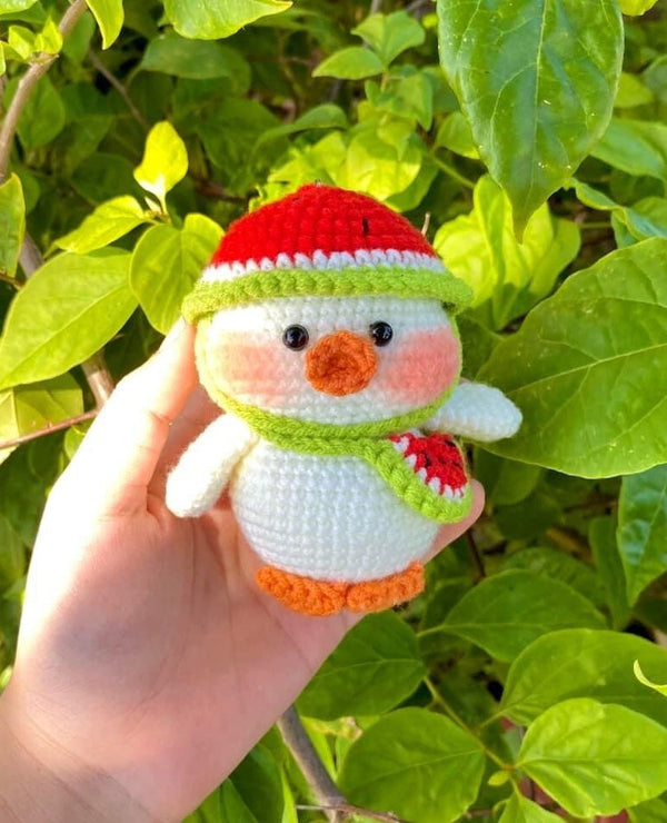 Crochet Cute Duck Keychain - Stitchery Zone