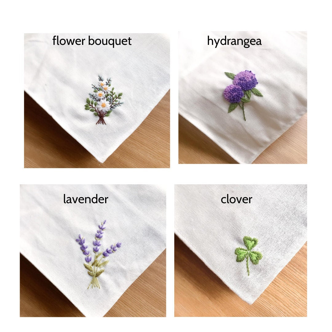 Little Wild Flower Handkerchief - Stitchery Zone