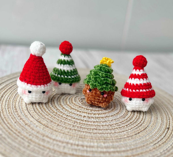 Mushroom Themed Christmas Keychain - Stitchery Zone